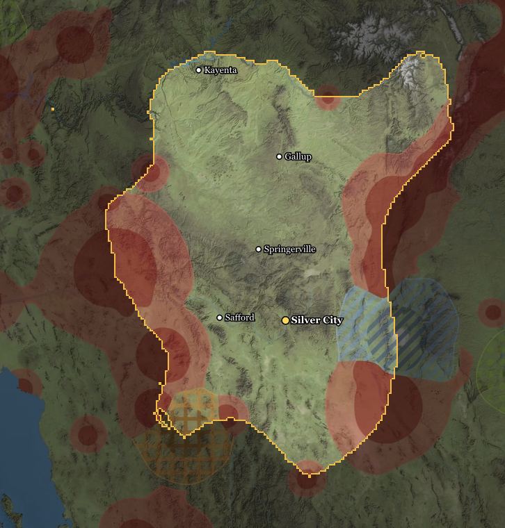 Cochise Territory térképe