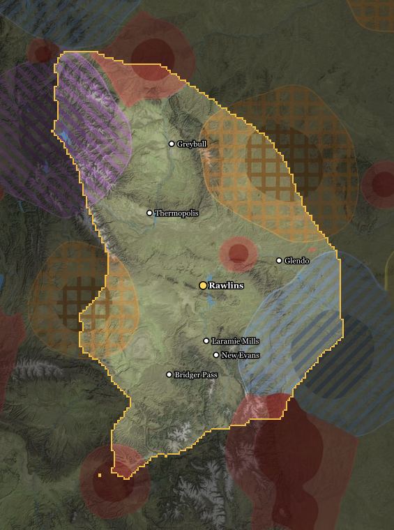 Bridger Republic térképe