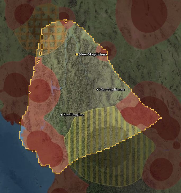 Obregón Union térképe