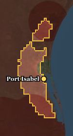 Padre Island League térképe