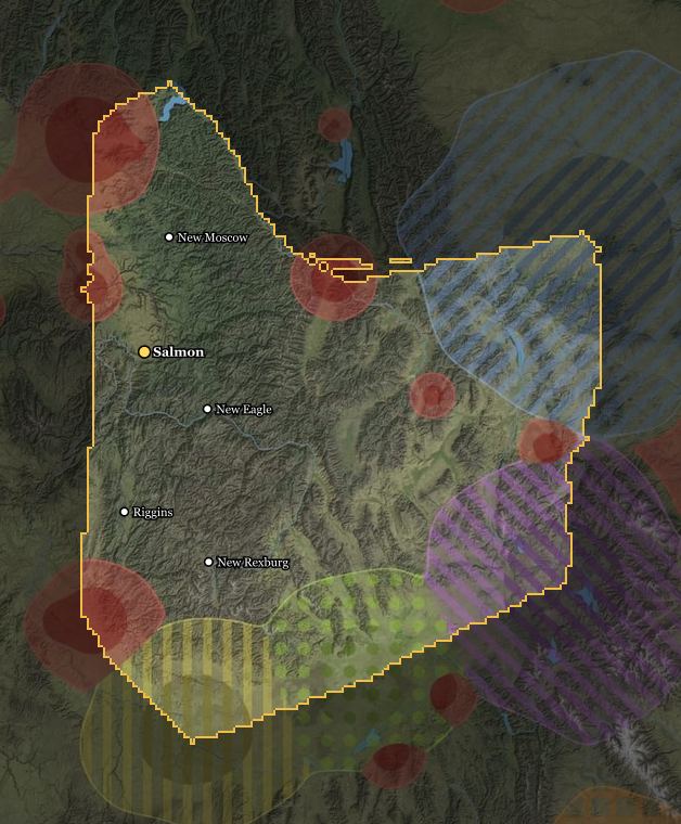Sacajawea Republic térképe