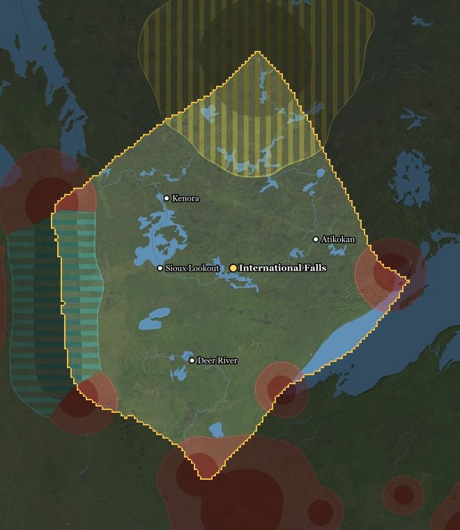 Voyageur Confederation térképe